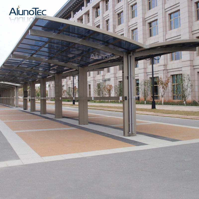 AlunoTec Metall-Carport-Bausatz, Polycarbonat, Einzel-Carport, Auto-Unterstand, Auto-Markise