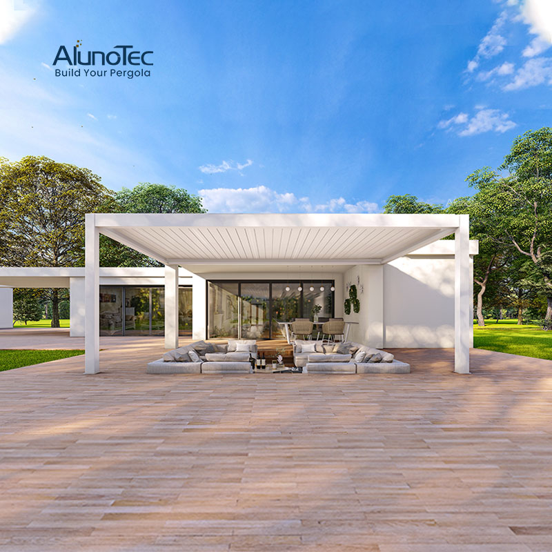 AlunoTec Ferngesteuerte 4x6m freistehende Sonnenschutz-Gewächshaus-Villa-Pergola zu verkaufen