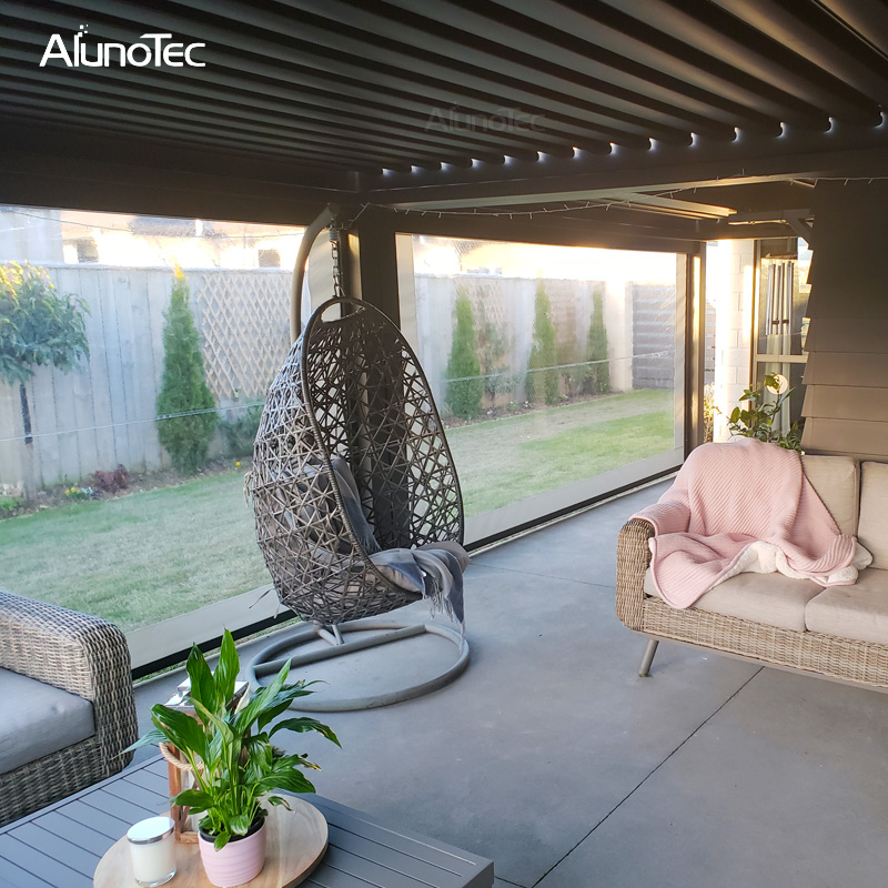 Wasserdichte, kontrollierte Pergola aus Aluminium für den Außenbereich