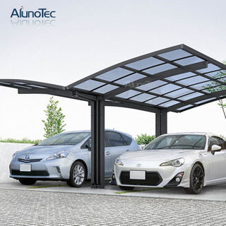 Hitzebeständiger Sonnenschutz-Carport aus Aluminium mit Polycarbonatplatte 
