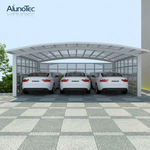 Massives Aluminium-Außenbalkon-Garten-modernes Caport-Überdachung für 2 Autos