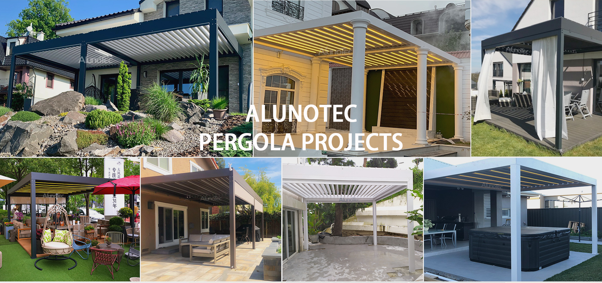 Aluminium-Pergola-Projekt