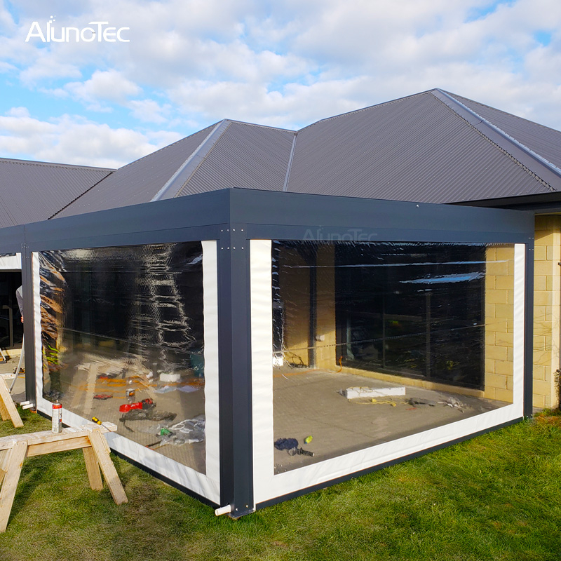 Wasserdichte, kontrollierte Pergola aus Aluminium für den Außenbereich