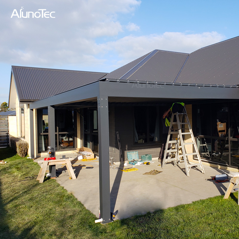 Wasserdichte, kontrollierte Pergola aus Aluminium für den Außenbereich