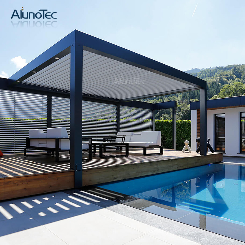 Aluminium-Pergola-Lamellen-Pergola-Sets, Terrassen-Öffnungsdach für Wohnraum