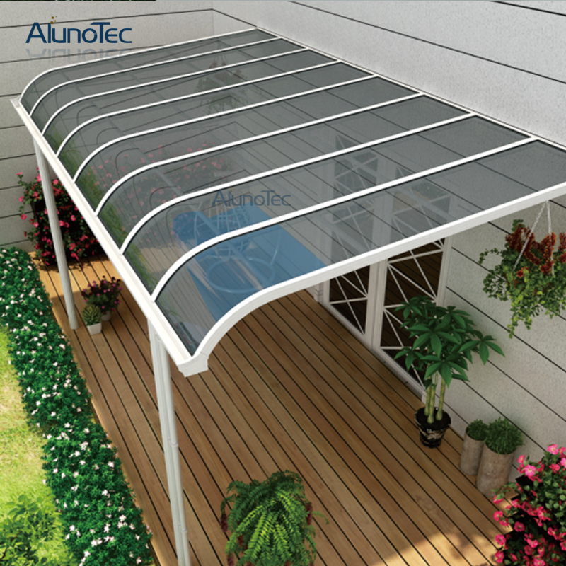 Wirtschaftliche Außensonnenschutz-Terrassen-Terrassen-Fenstermarkise aus Aluminium-PC-Blech