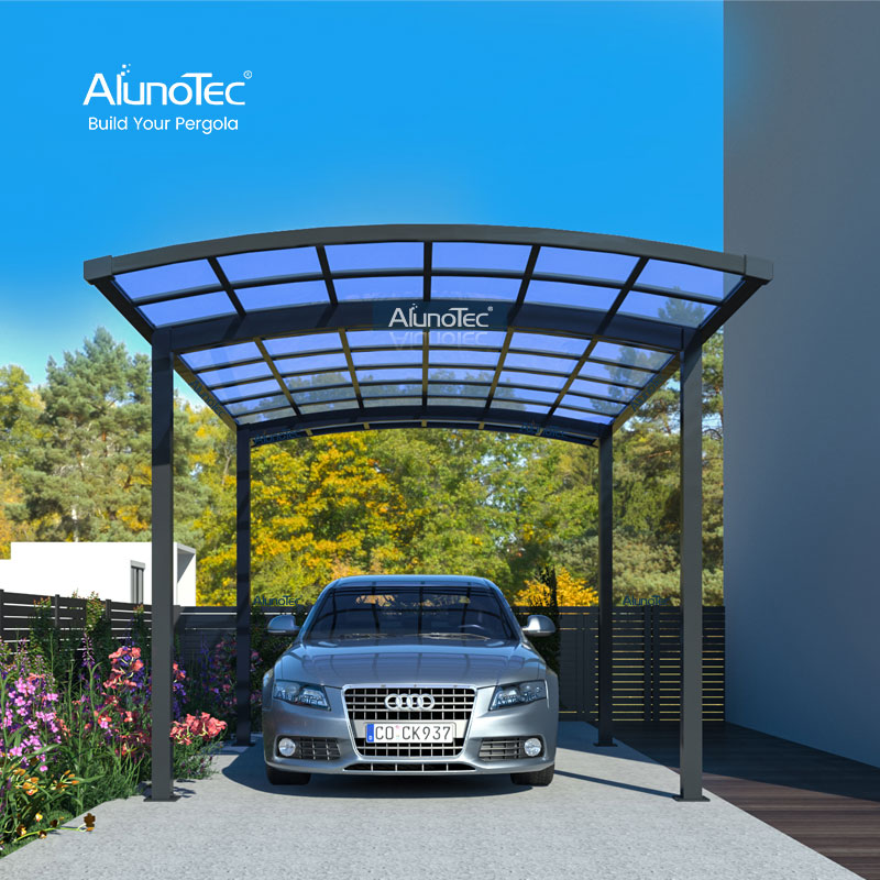 AlunoTec starke windbeständige Dach-Außen-Carport-Überdachung, Sonnenschutz, Einfahrtsabdeckung