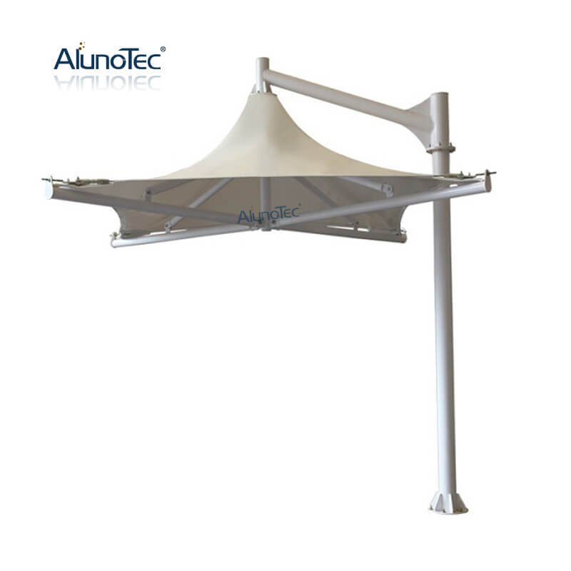AlunoTec Aluminium-Membranstruktur, Tischschirme für den Außenbereich, Café-Sonnenschirm, Pergola-Sonnenschirme 