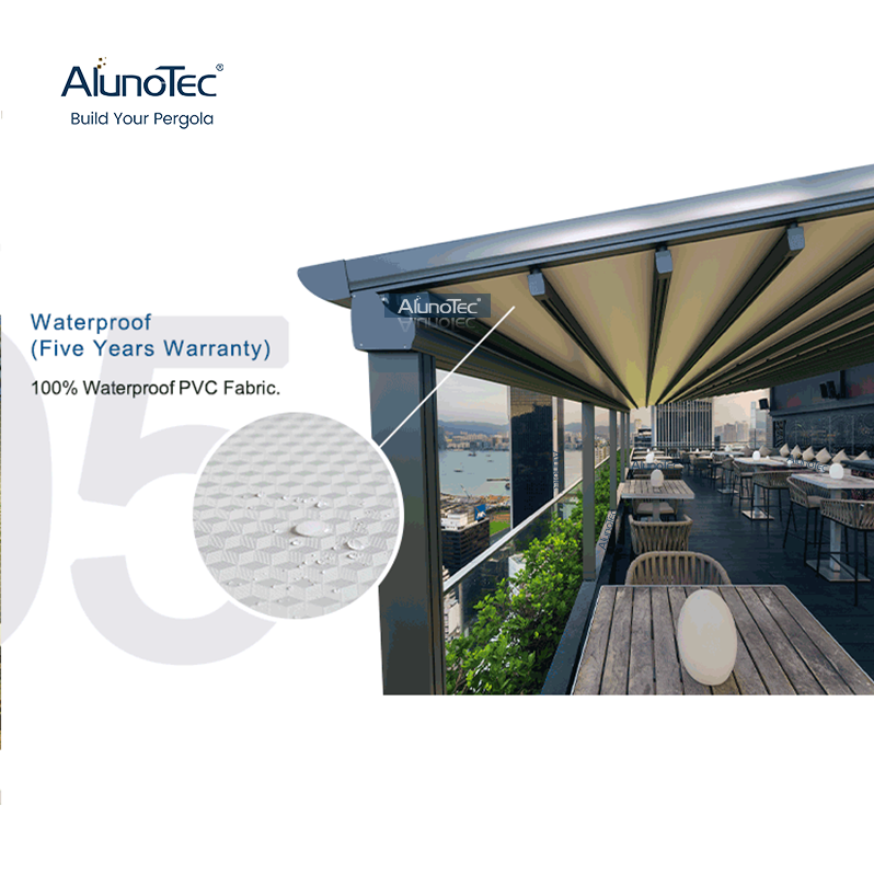 AlunoTec verwandelt Ihre Terrasse, Ihren Garten oder Ihren Außenbereich mit einer versenkbaren Pergola-Schattenlösung für den Sommer