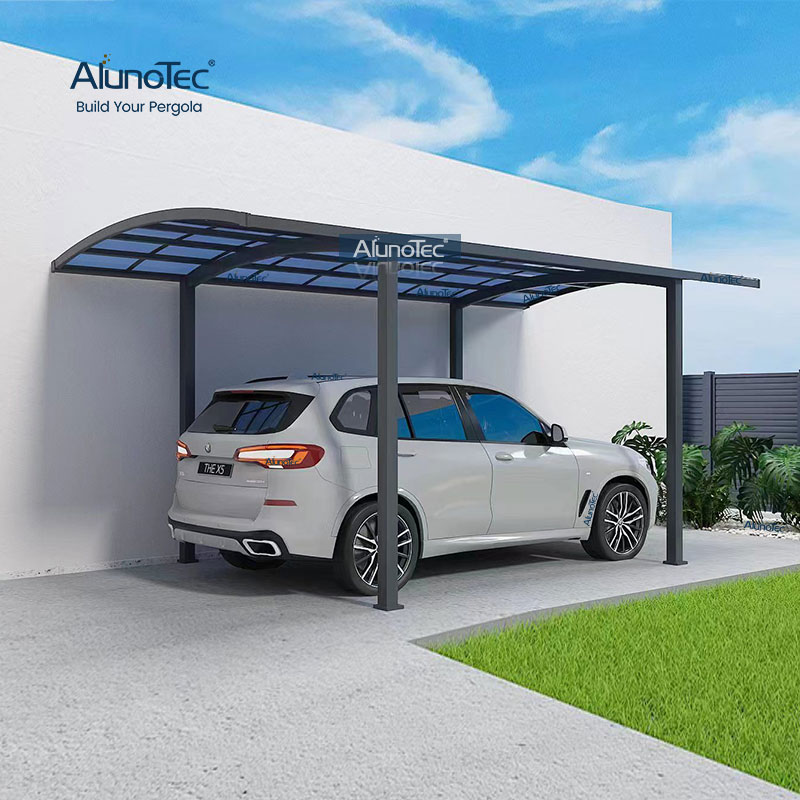AlunoTec Patio Maßgeschneiderte freistehende freitragende Metall-Überdachungs-Garagen-Carport-Bausätze zum Verkauf
