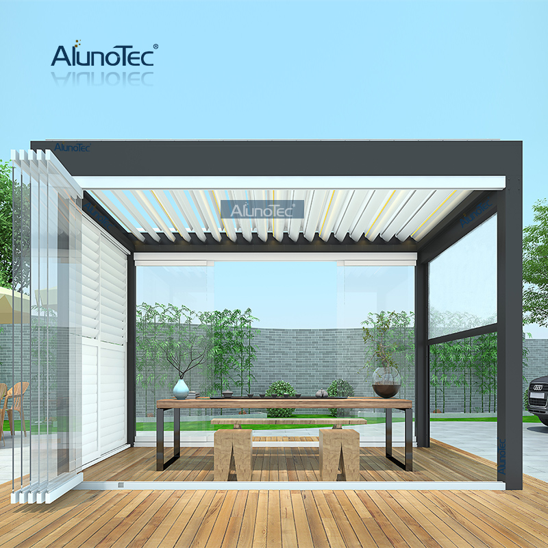 Pergolux Motorisierter, freistehender, modularer, bioklimatischer Pergola-Pavillon für ein neues Zuhause