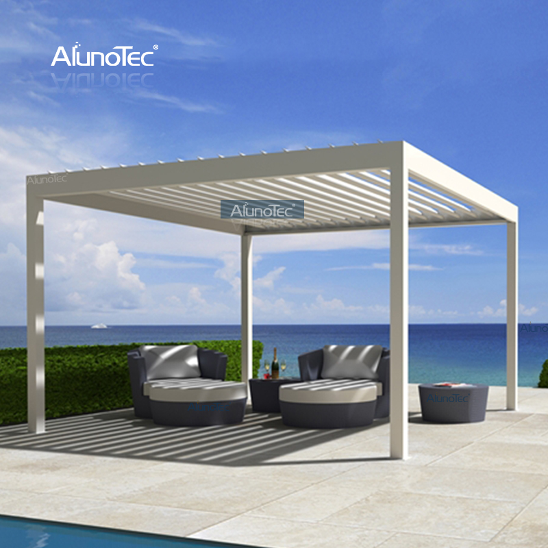 AlunoTec A Pergola 5,5 MX 4,5 M Motorisierte Dächer Motorisiertes Lamellendach zum Angebot