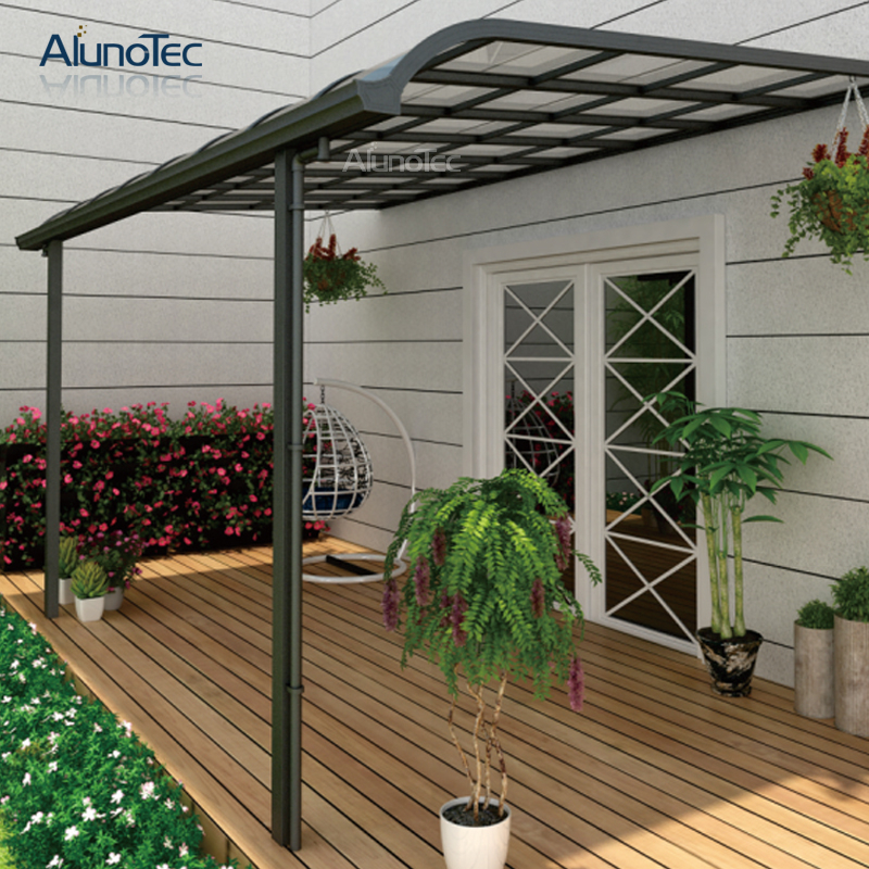 Maßgeschneidertes Polycarbonat-Massivdach-Außenüberdachung-Balkon-Markisendesign von AlunoTec 