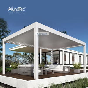 AlunoTec Custom Villa Patio Canvas Style Markise Pergola Schiebedach für Deck