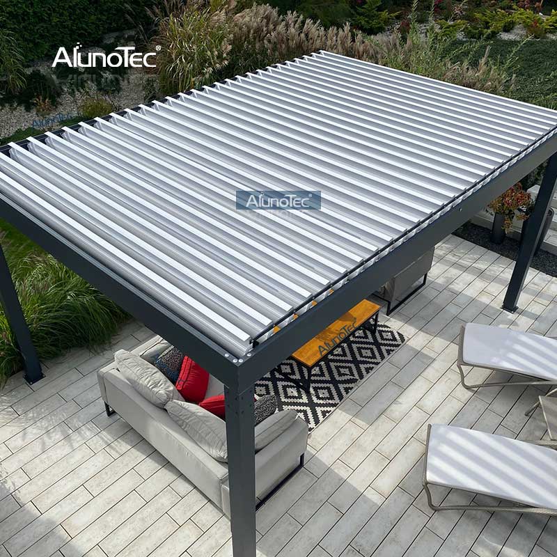 Aluminium-Sonnenschutz für Grill, Terrasse, Pergola, „L“, Raumabdeckung, Pergola 